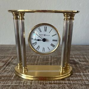 HOWARD MILLER New Orleans Tabletop Clock Solid Brass